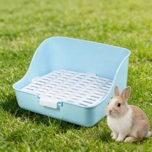 Anti-Tipping Rabbit Toilet Stable Splash-Proof Guinea Pig