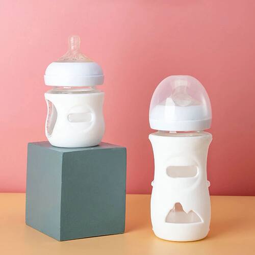 Baby Feeding Bottle Protective Cover Silicone Anti Breakage