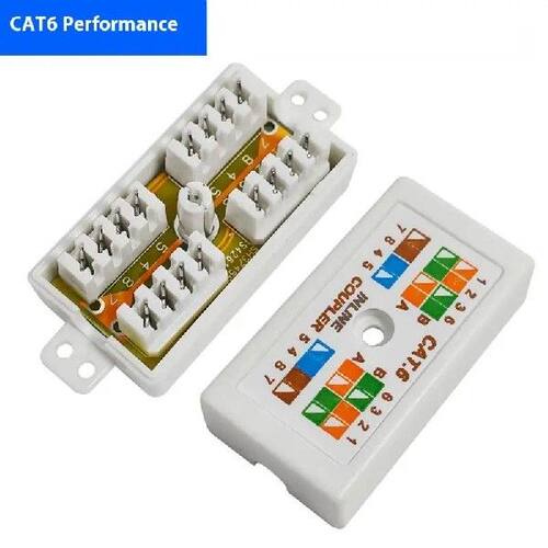 1Pcs Inline Punchdown Krone Coupler Joiner For Cat6/Cat5E