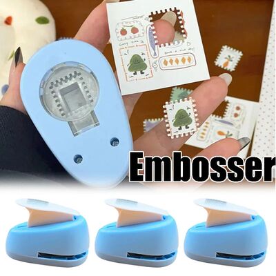 1/2/4PCS Embossing Perforating Tool Set DIY Stamp Shaped