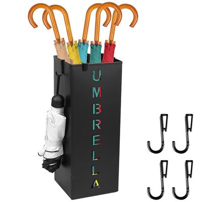 Metal Umbrella Stand Freestanding Square Mesh Umbrella