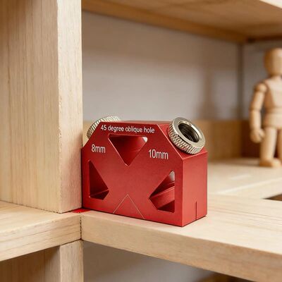 45-Degree Inclined Hole Locator for Woodworking Drilling