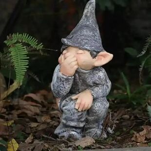 Dwarf Small Interesting Creative Garden Statue Family New