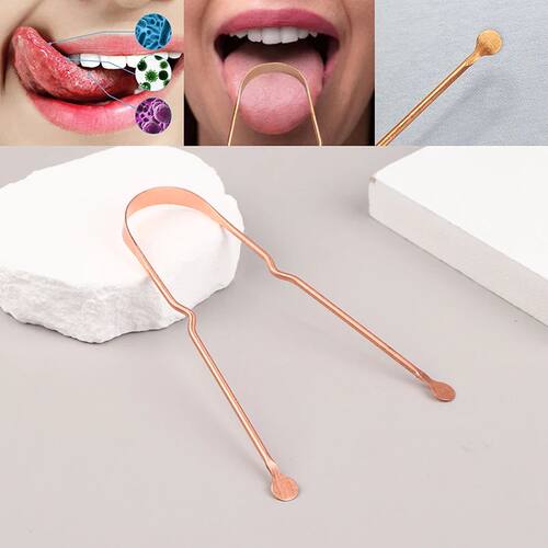 1Pc Pure Copper Tongue Scraper Copper Tongue Cleaner
