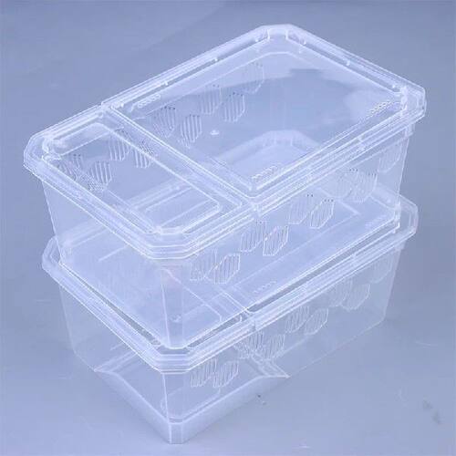 Plastic Transparent Reptile Breeding Box Vivarium With