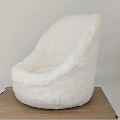 Newborn Photography Props Posing Mini Sofa White Round