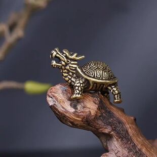 Dragon Brass Retro Xuanwu Ornaments Mini Turtle New