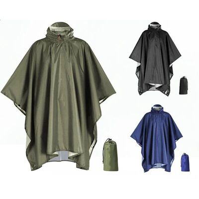 Heavy Duty Rain Poncho For Backpacking Waterproof