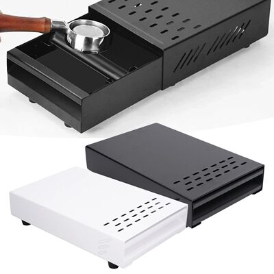 Stainless Steel Coffee Grounds Box Drawer Type Knock Case