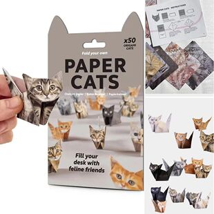 Sheets 100 Cats DIY Paper Origami Kit Dogs