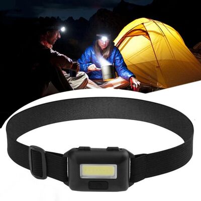 New Mini COB LED Headlamp Sensor Flashlight Torch Work