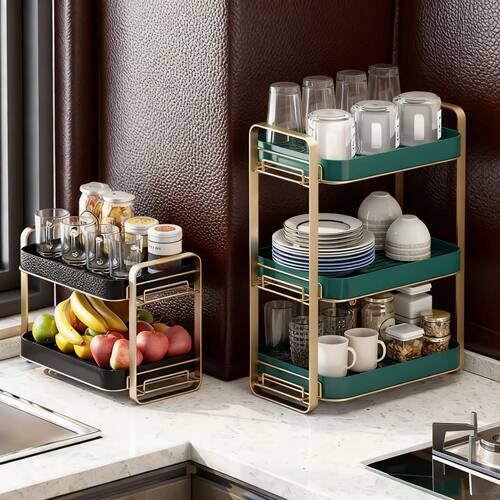 2-Tier Standing Cup Holder & Drying Rack-Multifunctional