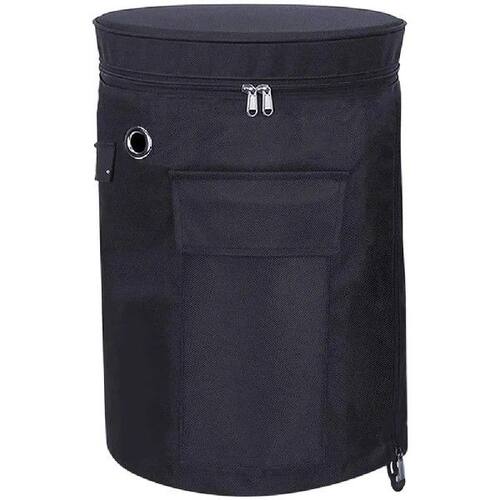 Propane Tank Cover Black 600D Oxford Fabric Waterproof for