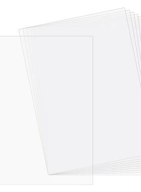 10 pcs Clear Plastic Sheet Thin Styrene Sheets