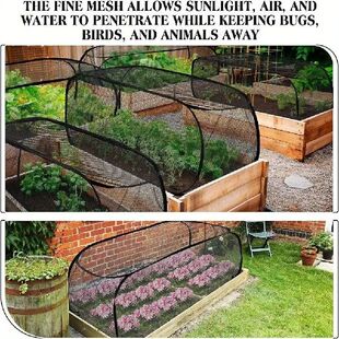 Foldable Plant Protection Netting Raised Beds Bird Control