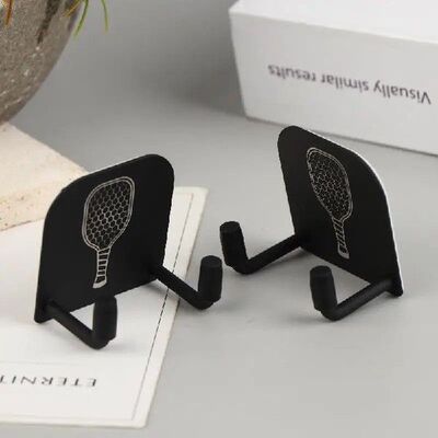 Wall Mounted Pickleball Racket Holder - 2pcs Racket Rack -