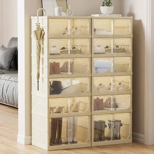 Transparent Thickened Plastic Shoe Box - Multi-layer