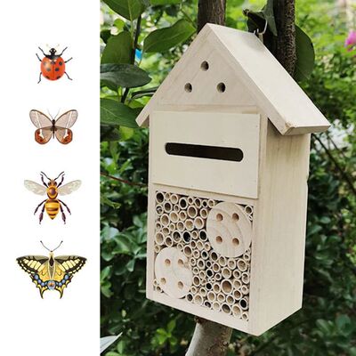 Wooden Insect Bee House Butterfly House Insect Hostel