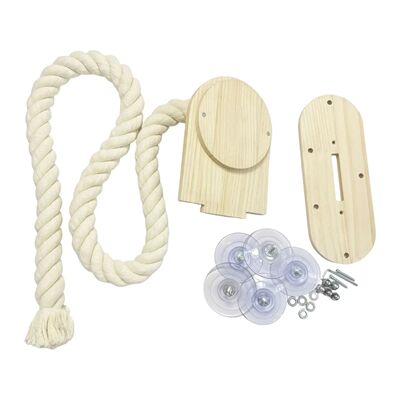 Cat Activity Climbing Rope Window Suction Playful Climbing