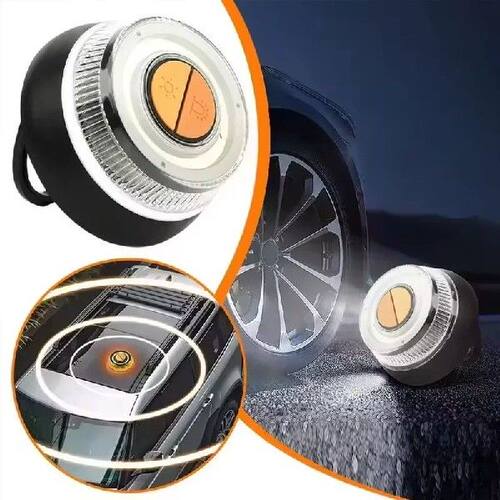Car magnetic emergency indicator light with 2 lighting