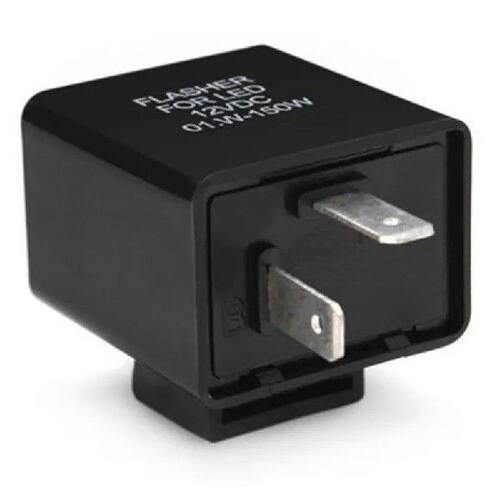 12V 2 Pin Motorcycle Blinker Adjustable LED Flasher