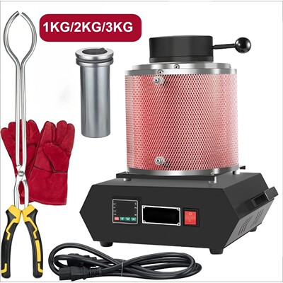 1/2/3KG Digital Gold Melting Furnace Set Refining Precious