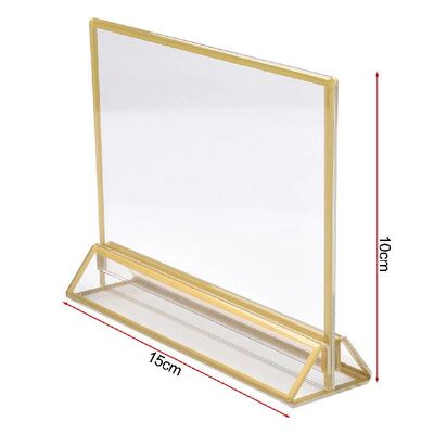 T-shaped Display Stand With Gold Borders