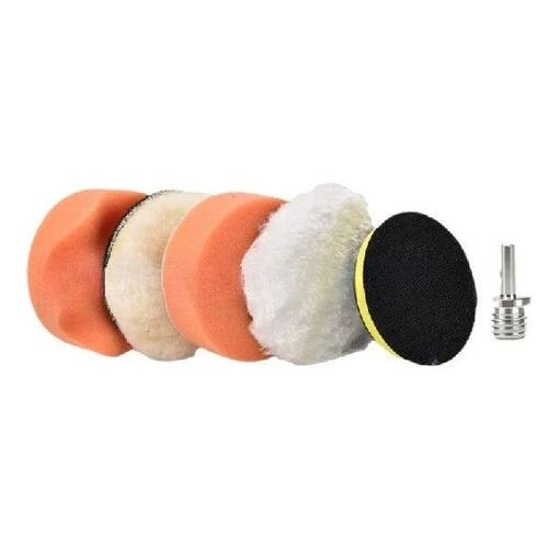 6Pcs Car Polishing Kit Polish Pad 3/4/5 Inch Car Polishing