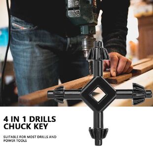 4 in 1 Multifunctional Alloy Drills Chuck Key Fit Handheld