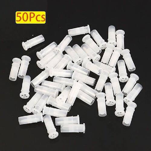 50Pcs Plastic Toy Noise Maker Insert Squeaker White Toy Dog