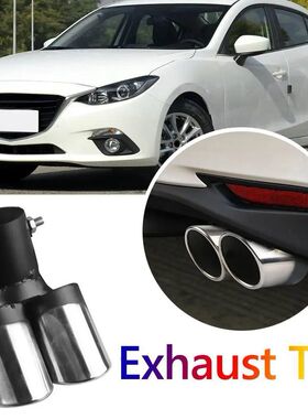 Tail Throat Tailpipe Stainless Steel Car Oval Rear Exhaust