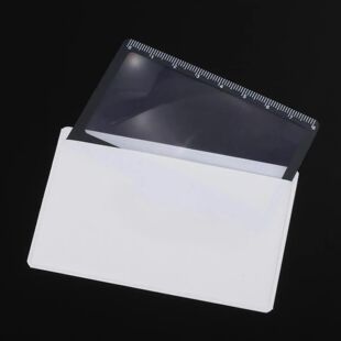 3X Wallet Magnifier Card Mini Magnifying Glass Ruler Pocket