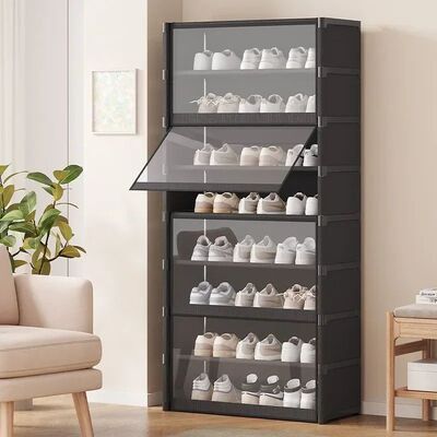 Shoe Rack Multilayer Shoe Cabinet Dustproof Transparent