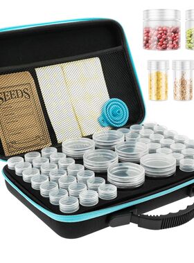 48 Slots Seed Storage Container with Bag Bottle Sticker