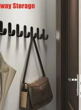 Strong Adhesive J Shaped Hooks 6 Pcs for Hanging Towels