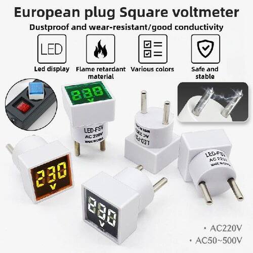 Hot Selling Random Color Digital Voltmeter European