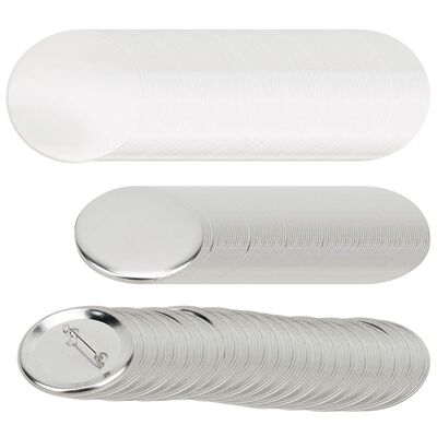 100Pcs Blank Badge Pin Button Maker Parts Metal DIY Button