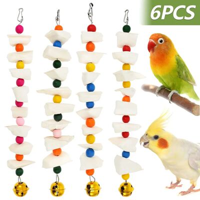 4Pcs Bird Chewing Toy Parrot Beak Grinding Stone Parakeet