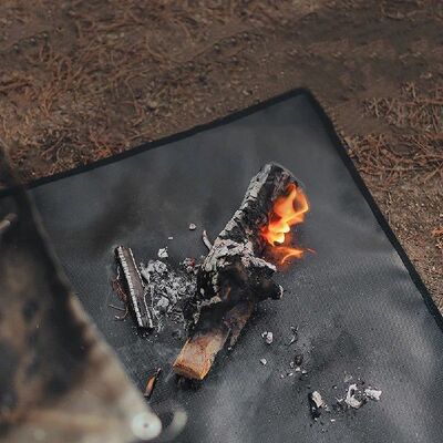 Patio Protective Mats Oil-Proof Fiberglass Ember Mat Heat