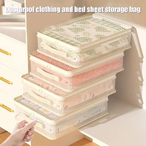 【1PC Storage Bag For Bed Sheets Duvet Covers Pillowcases