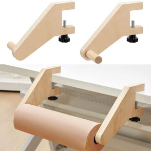 Roll Paper Craft Easel Dispenser Tabletop Holder Wooden