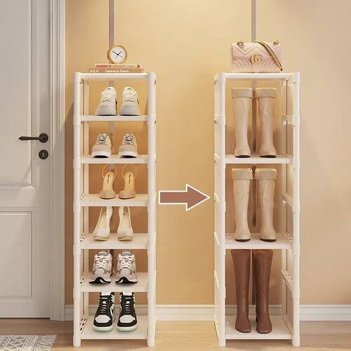 Adjustable Shoe Rack Storage Organizer - Space Saving Shoe
