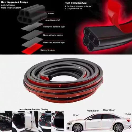 Car Door Seal Strip Self-Adhesive Professional Noise