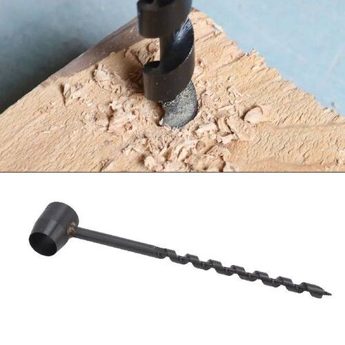 Black Manual Auger Drill High Hardness Light Weight