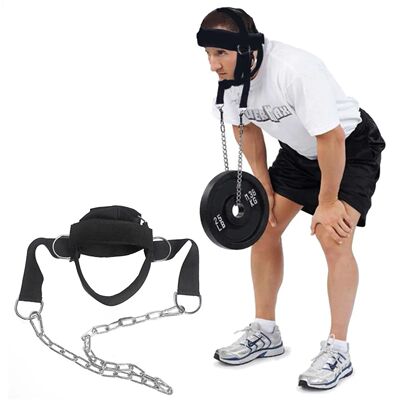 Adjustable Head Harness Weight Lifting Belt Head Neck