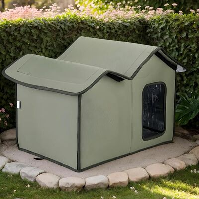 Winter Cat House Outdoor Feral Cats Dogs House Weatherproof