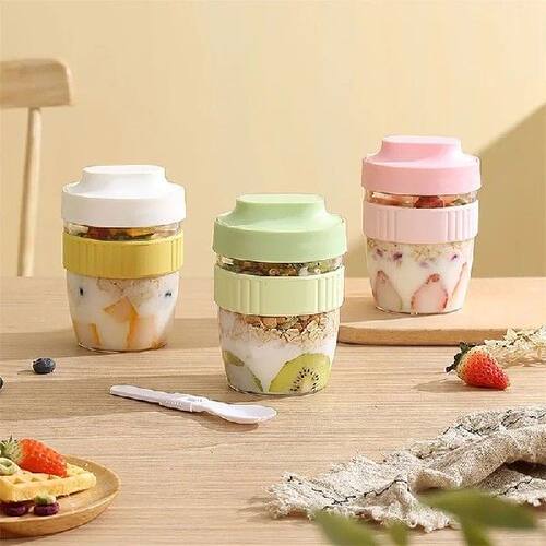 480/570ml Box Breakfast Cereal Container Cup Cup Food Lunch