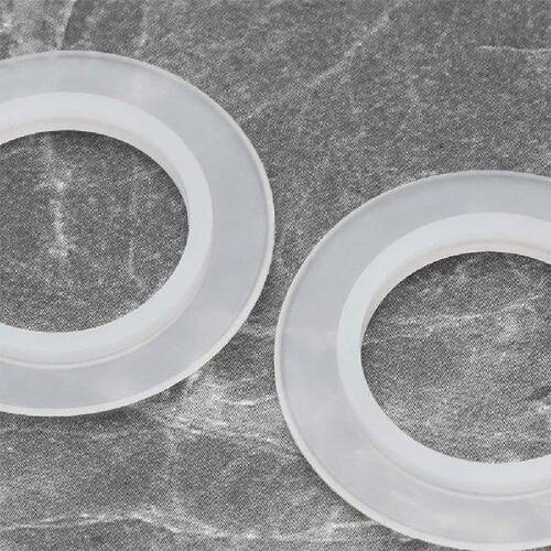White 38mm Silicone Seals O-Ring Gaskets For Spring Out