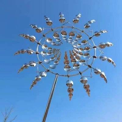 Garden Windmill Outdoor Wind Spinner Iron Crafts Wind Power