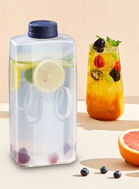 Juice Bottle Empty Bottles for Cold Drinks 2L Leak-Proof
